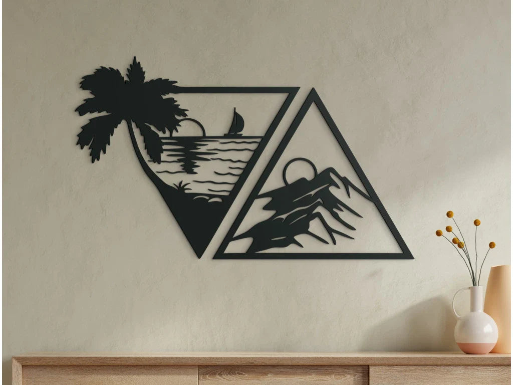 Multi-Panel Wooden Wall Art