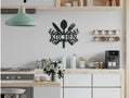 "Kitchen" Wooden Sign with Cutlery and Decor