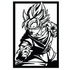 Goku Wooden Wall Art